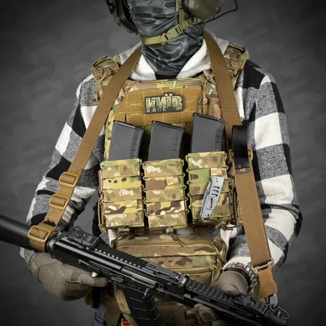 4 - Ремінь RAGNAROK TYR carbine збройовий одно/двоточковий з додатковим кріпленням. Койот