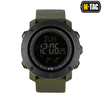 1 - Тактичний годинник з компасом 2095 Army M-Tac. Олива