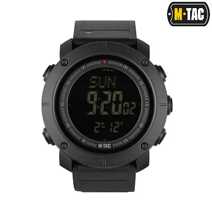 1 - Тактические часы c компасом 2095 Army M-Tac. Черный