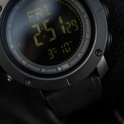 10 - Тактические часы c компасом 2095 Army M-Tac. Черный