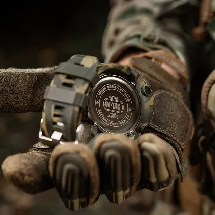 12 - Тактичний годинник з компасом 2095 Army M-Tac. Мультикам