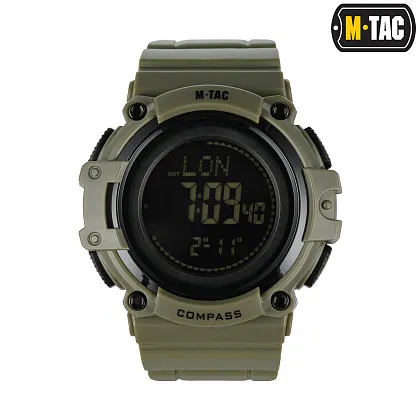 1 - Тактичний годинник з компасом 2233 Army M-Tac. Олива