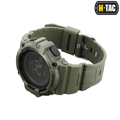 2 - Тактичний годинник з компасом 2233 Army M-Tac. Олива