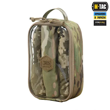 4 - Органайзер утилітарний прозорий Elite Small Gen.II M-Tac. Мультикам