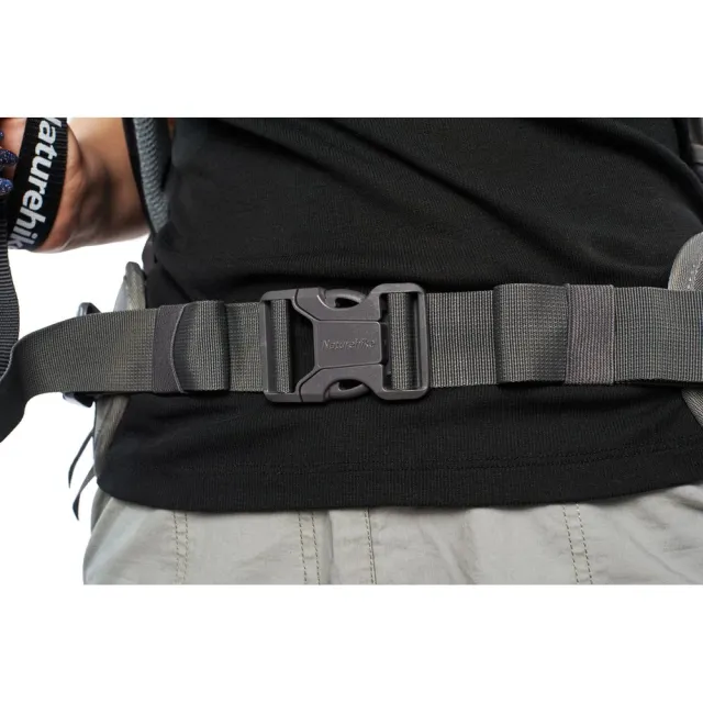 2 - Рюкзак туристичний Naturehike NH70B070-B, 70л+5л. Чорно-сірий