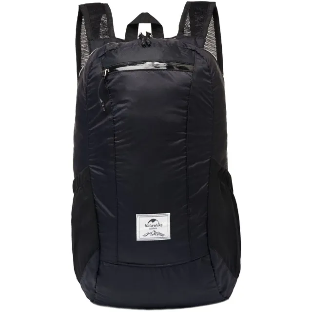 1 - Рюкзак компактный сверхлегкий Naturehike Ultralight NH17A012-B, 18л. Черный