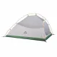 2 - Намет надлегкий тримісний з футпринтом Naturehike Cloud Up 3 Updated NH18T030-T, 210T, зелений