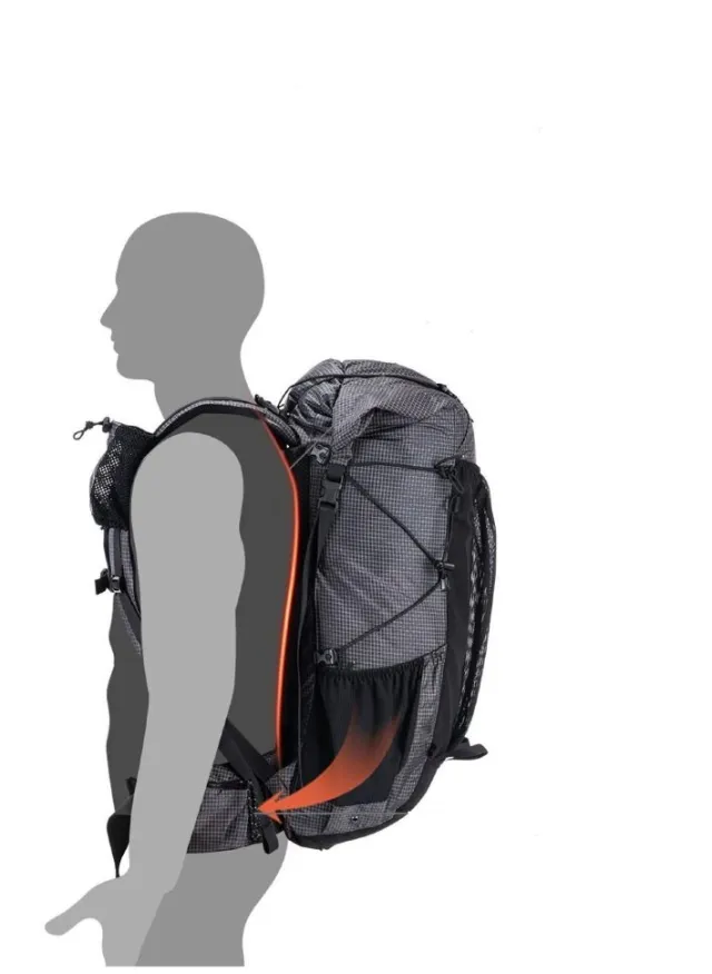 2 - Рюкзак туристичний Naturehike Rock NH19BP095, 60+5л. Чорний