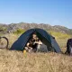 3 - Намет надлегкий одномісний  з футпринтом Naturehike Cycling 1 NH18A095-D, 210T, темно-синій