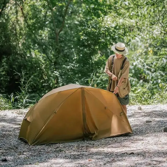 3 - Намет одномісний Naturehike NH22ZP020, коричневий