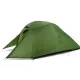 2 - Намет надлегкий одномісний з футпринтом Naturehike Cloud Up 1 Updated NH18T010-T, 20D, темно-зелений