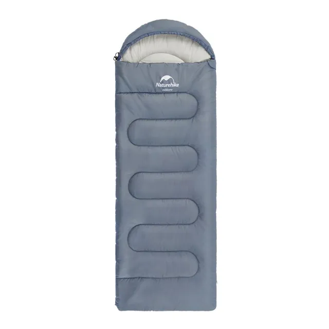 1 - Спальний мішок Naturehike Y150L NH21MSD08, правий, сіро-блакитний