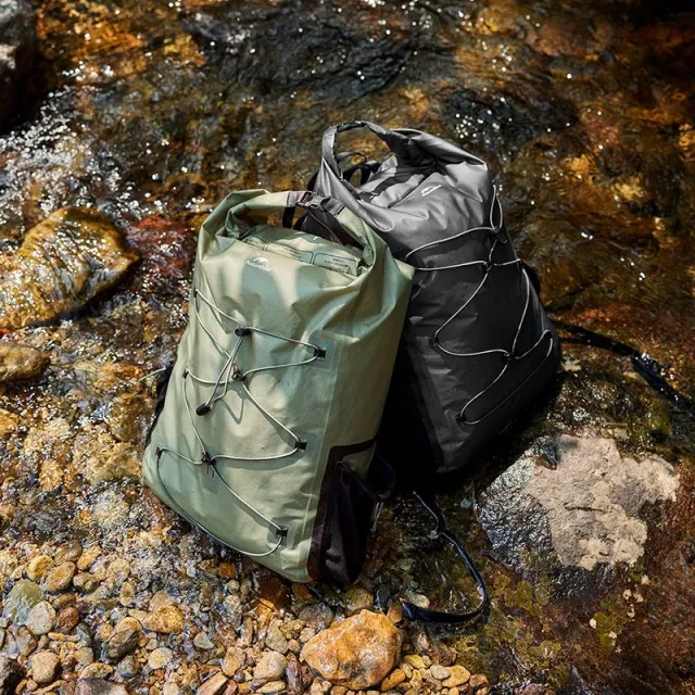 2 - Водонепроникний рюкзак Naturehike CNH22BB003, 25 л. Світло-зелений