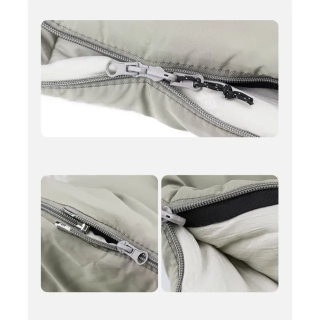 6 - Спальный мешок с капюшоном Naturehike M300 NH20MSD02, зеленый, левый
