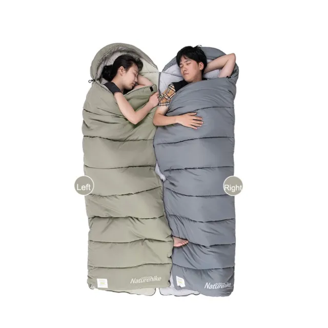 4 - Спальний мішок з капюшоном Naturehike M300 NH20MSD02, зелений, правий