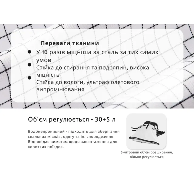 11 - Рюкзак туристичний Naturehike CNK2300016, 30+5л. Чорний