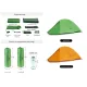 6 - Намет надлегкий двомісний Naturehike Cloud Up Base 2 CNK2450WS032, зелений