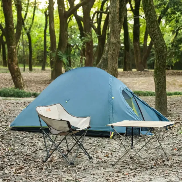 4 - Кресло складное Naturehike NH20JJ022 600D Oxford Cotton/сталь, черный