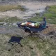 6 - Cтіл розкладний Naturehike NH20JJ020,1680D Oxford / алюміній, Розмір L, бежевий