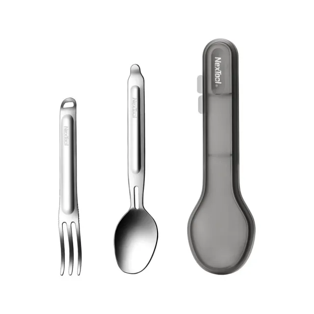 1 - Набор столовых приборов NexTool Portable Stainless Steel Tableware из нержавеющей стали