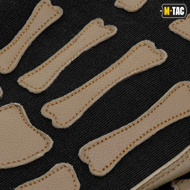 6 - Тактические перчатки M-Tac Skeleton Nomex. Черный/Койот