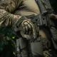 14 - Тактические перчатки M-Tac Skeleton Nomex. Олива/Койот