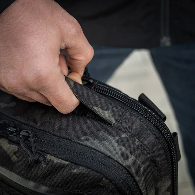 18 - Плечевая однолямковая сумка M-TAC EDC Bag Elite. Multicam Black