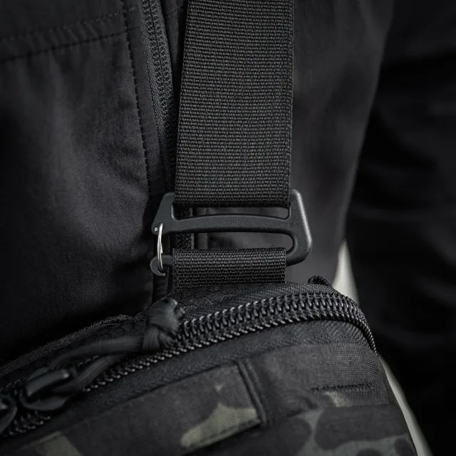 16 - Плечевая однолямковая сумка M-TAC EDC Bag Elite. Multicam Black