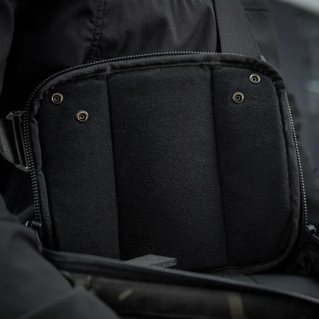 5 - Плечевая однолямковая сумка M-TAC EDC Bag Elite. Multicam Black