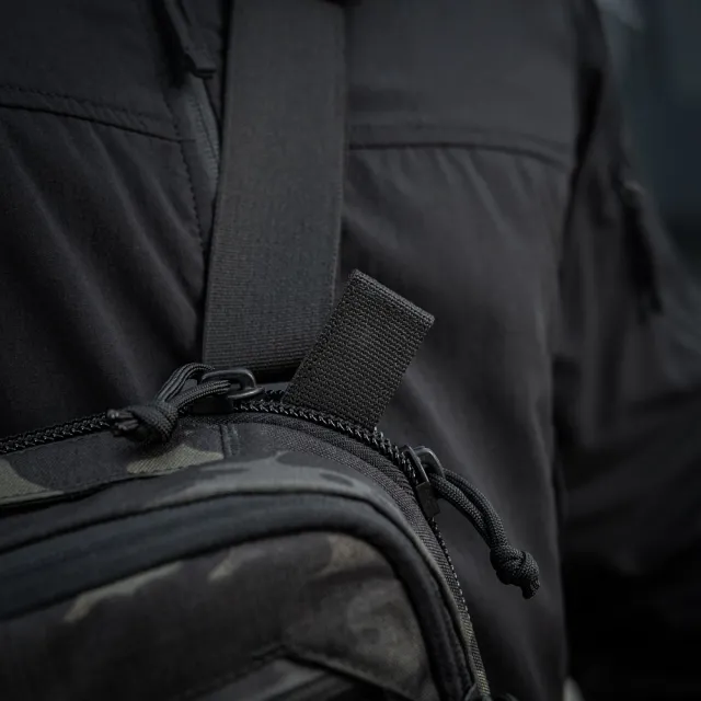 3 - Плечевая однолямковая сумка M-TAC EDC Bag Elite. Multicam Black