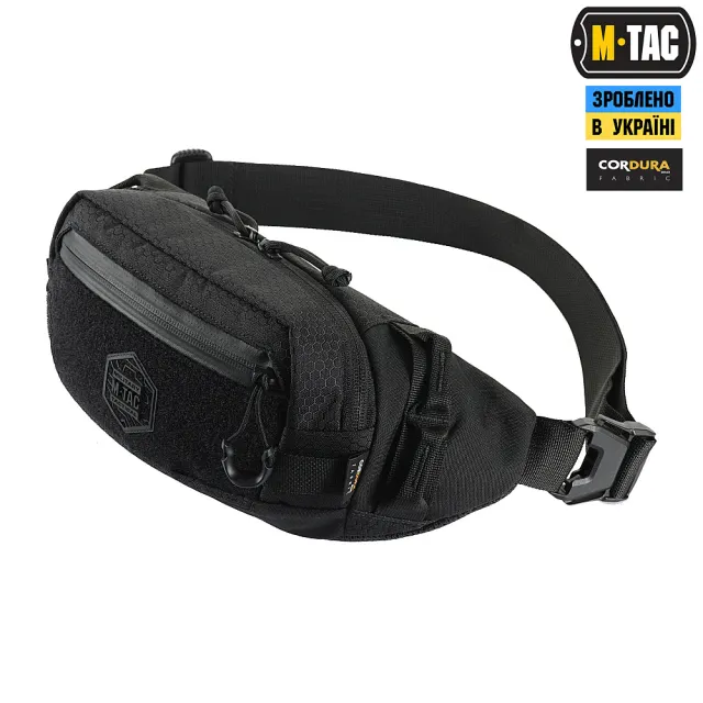1 - Поясная сумка M-TAC Waist Bag Hex. Черная