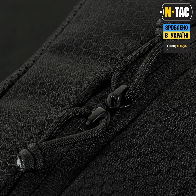 9 - Поясная сумка M-TAC Waist Bag Hex. Черная