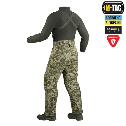 2 - Тактичні штани зимові M-Tac Alpha Pro Primaloft. Колір Піксель MM14