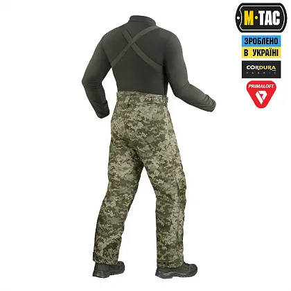 4 - Тактичні штани зимові M-Tac Alpha Pro Primaloft. Колір Піксель MM14