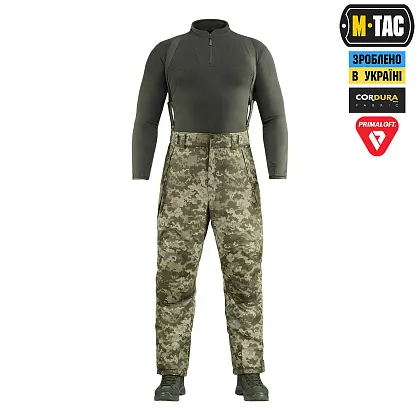 6 - Тактичні штани зимові M-Tac Alpha Pro Primaloft. Колір Піксель MM14