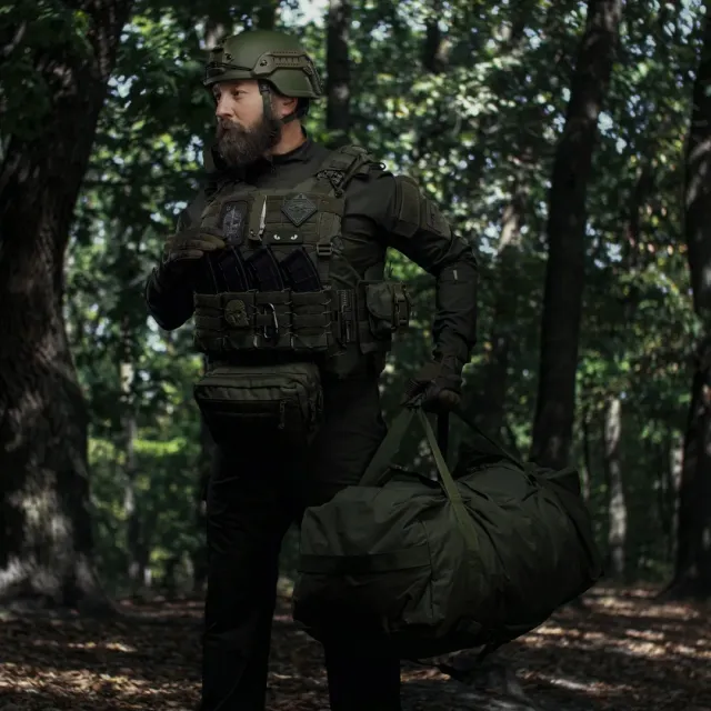 7 - Тактична сумка-баул на 100л. Cordura 500D. Олива