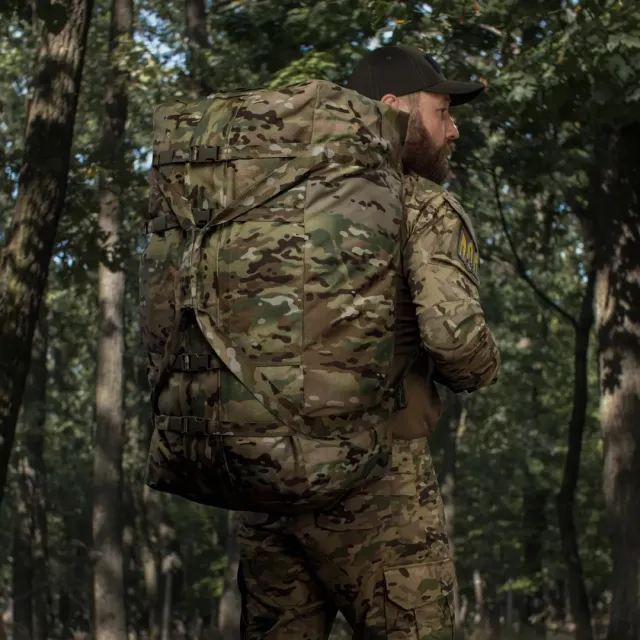 5 - Тактическая сумка-баул на 100л. Cordura 500D. Мультикам