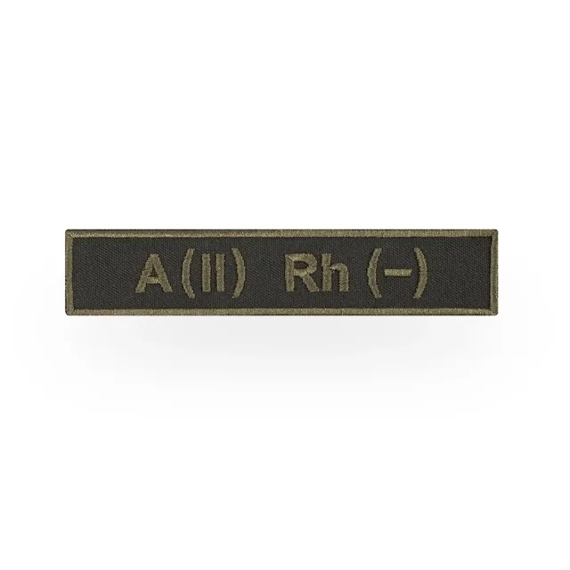 1 - Патч (шеврон) Specprom Група крові А(2) Rh (-). Олива