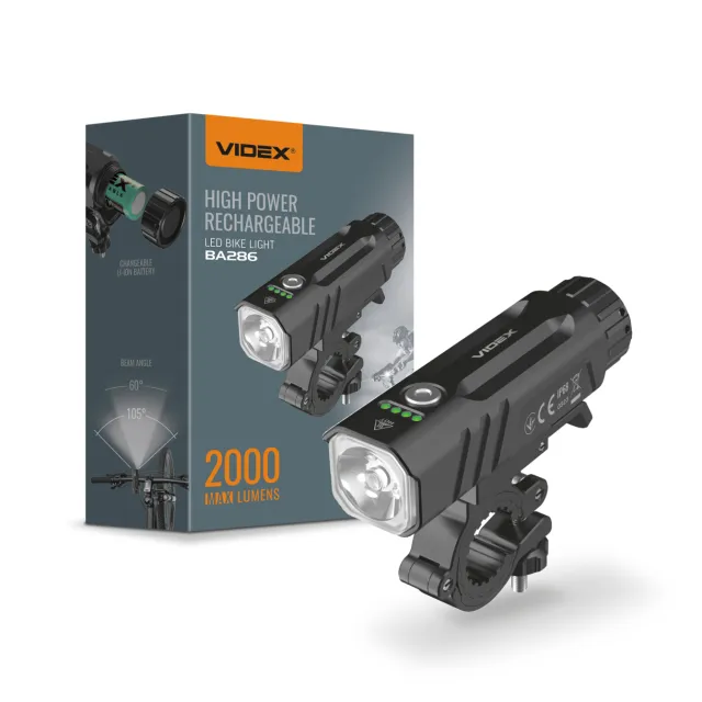 1 - Велофара VIDEX 2000Lm 5000K