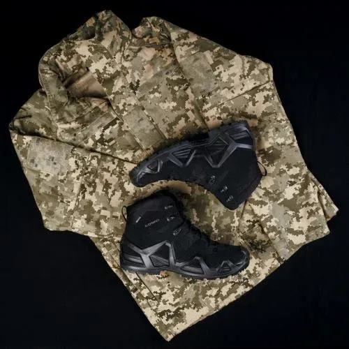 7 - Тактичні черевики Lowa Zephyr MK2 Gore-Tex® MID TF. Чорний