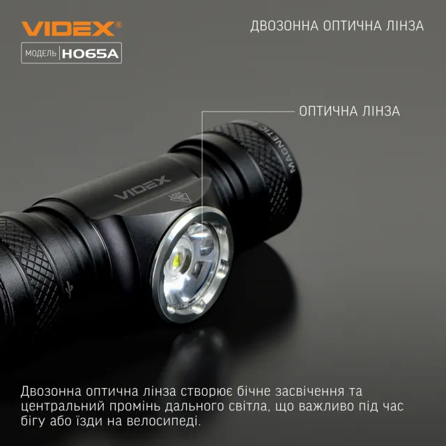 14 - Налобный светодиодный фонарь VIDEX 1200Lm 5000K