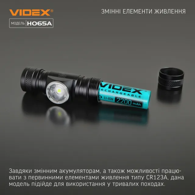 10 - Налобный светодиодный фонарь VIDEX 1200Lm 5000K