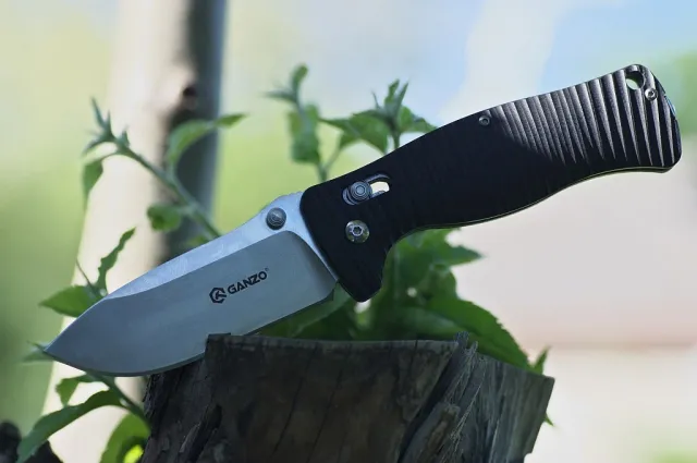 27 - Нож складной Ganzo G720-B черный