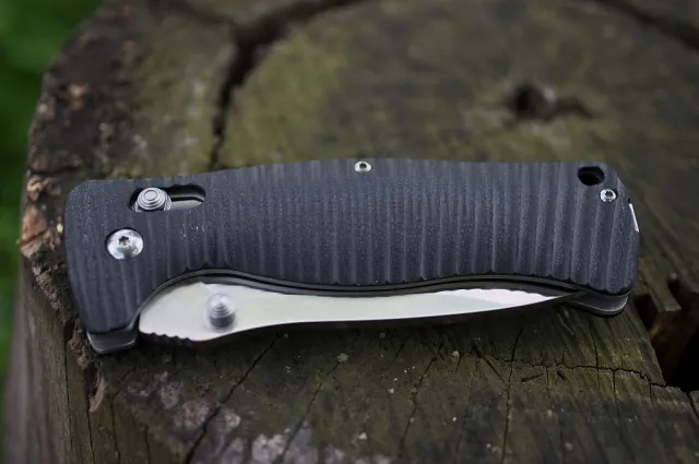 10 - Нож складной Ganzo G720-B черный