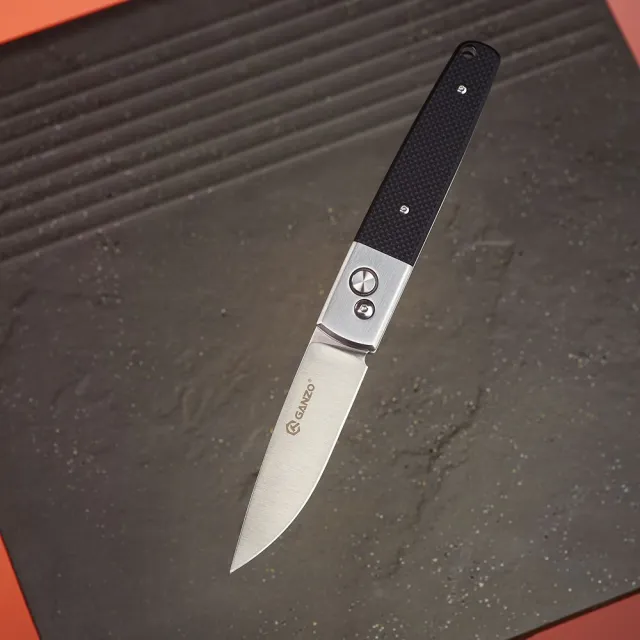 8 - Нож складной Ganzo G7211-BK черный