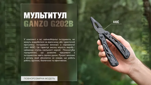 5 - Мультитул Multi Tool Ganzo G202B