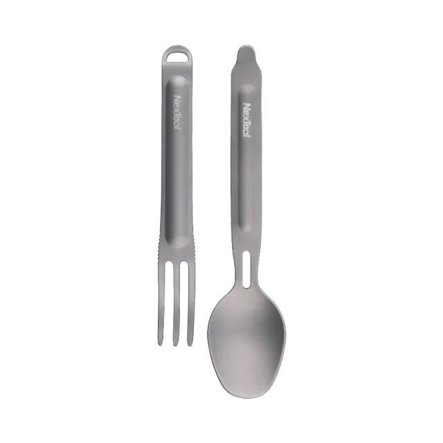 2 - Столовый прибор NexTool Outdoor Spoon Fork NE0124