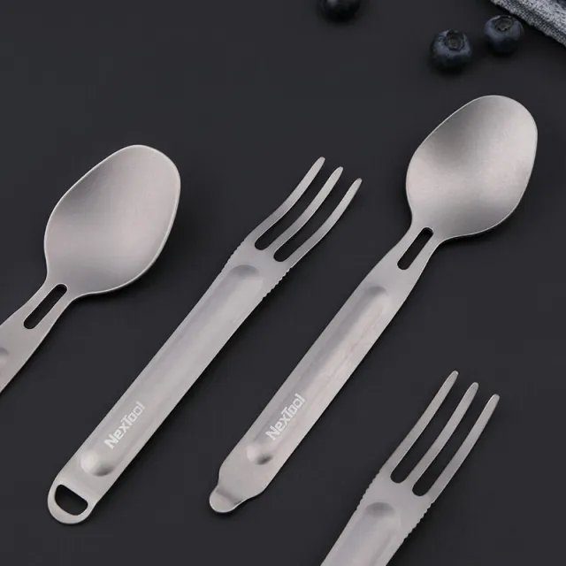 8 - Столовый прибор NexTool Outdoor Spoon Fork NE0124