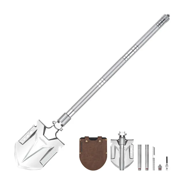 1 - Лопата Naturehike Multifunctional outdoor shovel NH20GJ002. Сірий