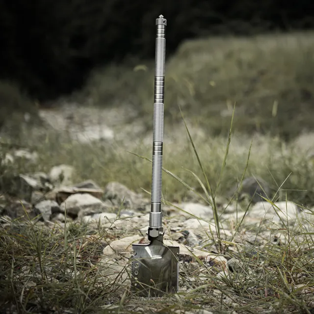 9 - Лопата Naturehike Multifunctional outdoor shovel NH20GJ002. Сірий